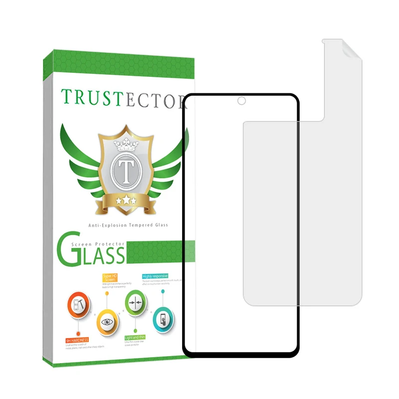 محافظ صفحه نمایش سرامیکی مات تراستکتور مدل MCERAMNANOT مناسب برای گوشی موبایل شیائومی 13T / 13T Pro / K60 Ultra به همراه محافظ پشت گوشی هیدروژل