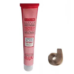 رنگ مو نیترو پلاس مدل Keratine شماره 8.1 حجم 100 میلی لیتر  رنگ  بلوند خاکستری روشن