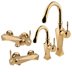 ست شیرآلات سانیا مدل اهرمی الماس مجموعه 4 عددی