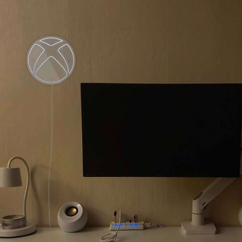 چراغ دیواری نئون دیزاین طرح Xbox-GL_WHT