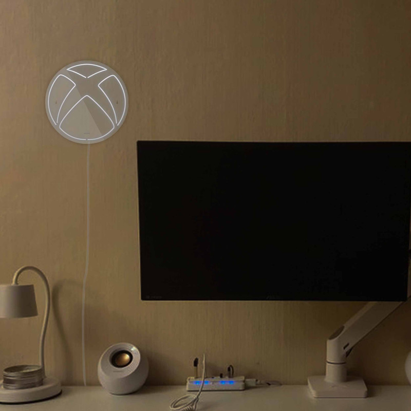 چراغ دیواری نئون دیزاین طرح Xbox-GL_WHT