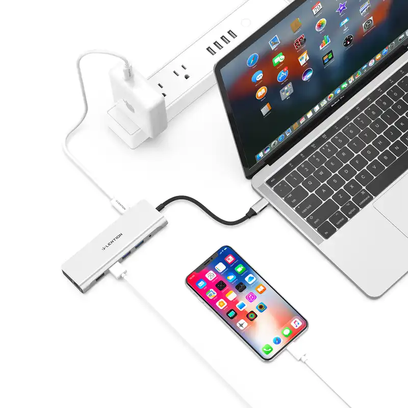 هاب 10 پورت USB-C لنشن مدل C69HEACR