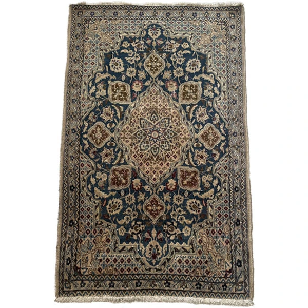 کلاژ کناره دستباف 2 متری مدل فارس کد Nkpa.ha.f77 زمینه کرم
