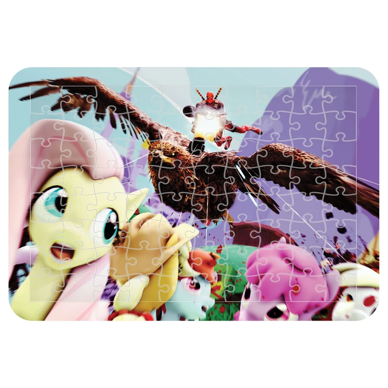 پازل 54 تکه مدل CHB1498 طرح انیمیشن یونیکورن پونی کوچولو