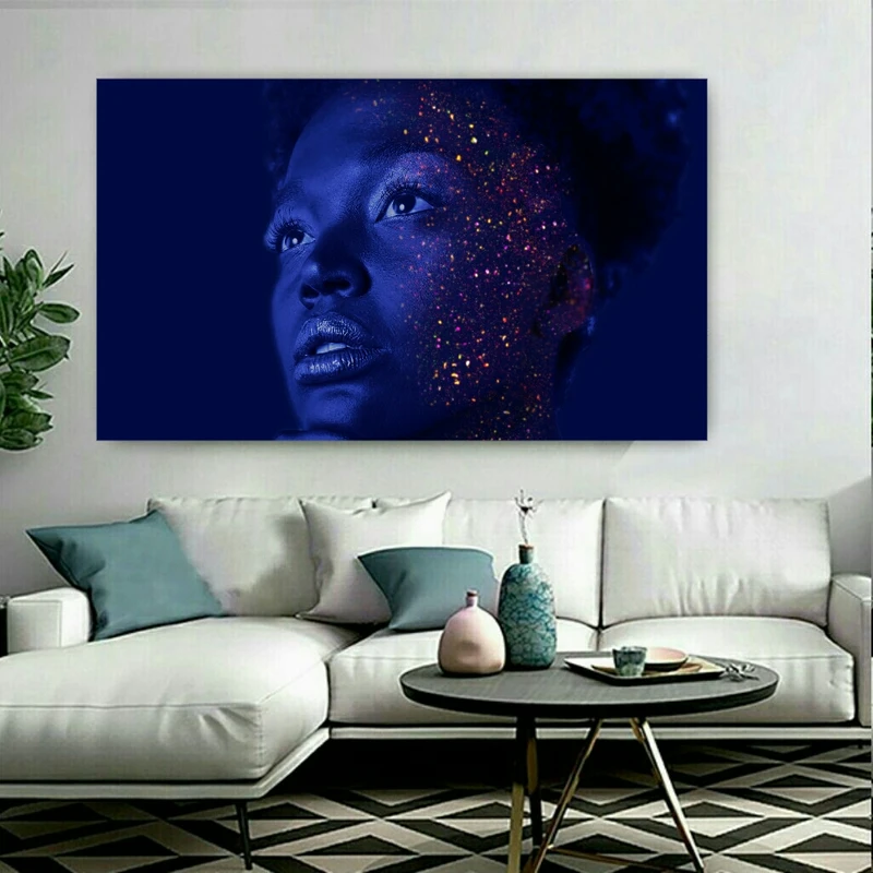 پوستر دیواری طرح چهره سیاه کد TFP497