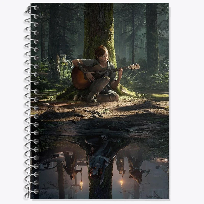 دفتر زبان 50 برگ خندالو مدل سه خط طرح The Last Of Us کد 4868