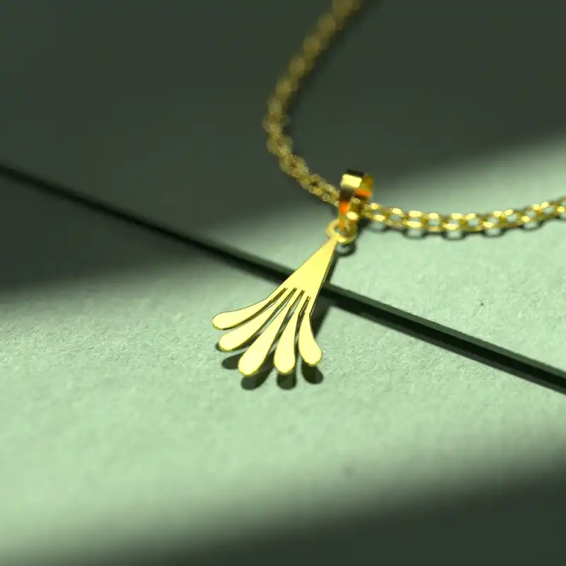 گردنبند طلا 18 عیار زنانه مدوپد مدل هندسی کد D3-1-1244