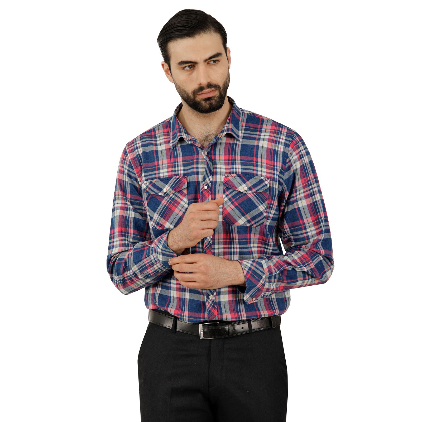 پیراهن آستین بلند مردانه پاتن جامه مدل 102721020250276 -  - 1