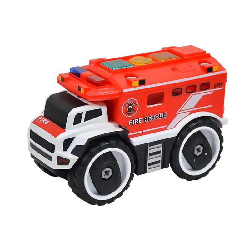 ساختنی مدل کامیون آتشنشانی موزیکال کد 862A-2