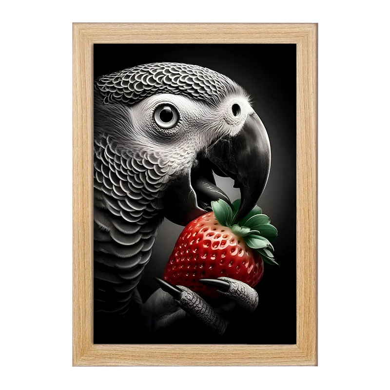 تابلو خندالو مدل کاسکو (Grey parrot) کد F11998