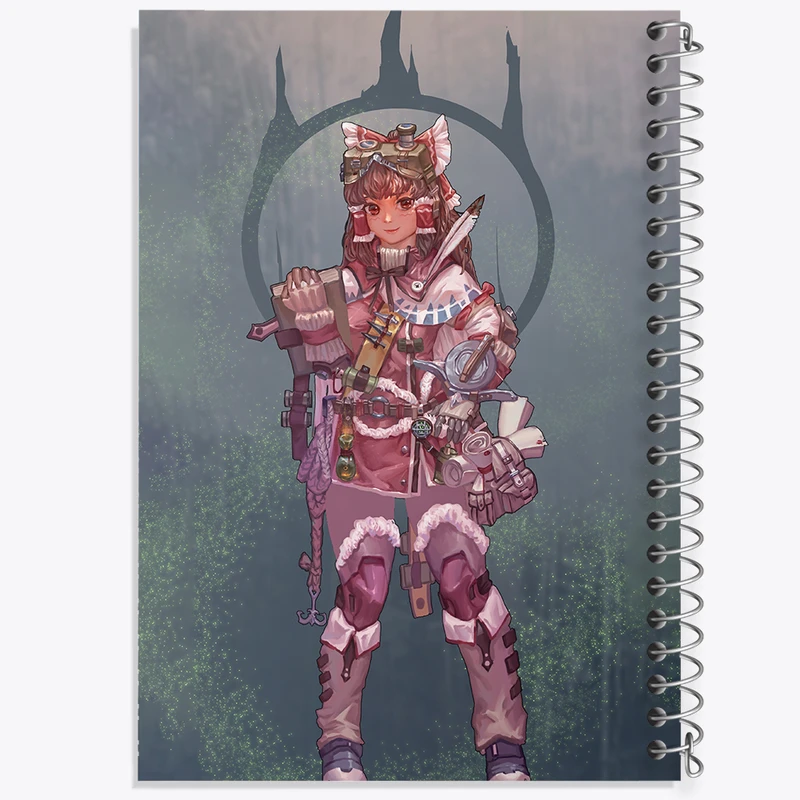 دفتر نقاشی 50 برگ خندالو طرح بازی شکارچی هیولا (Monster Hunter) کد 33221