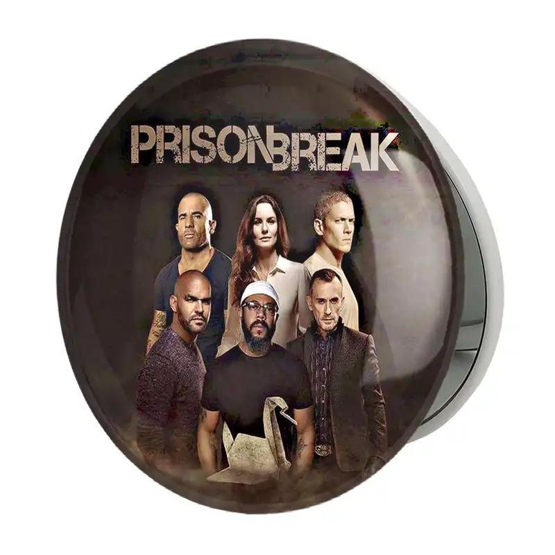 آینه جیبی خندالو طرح سریال فرار از زندان Prison Break مدل تاشو کد 10210