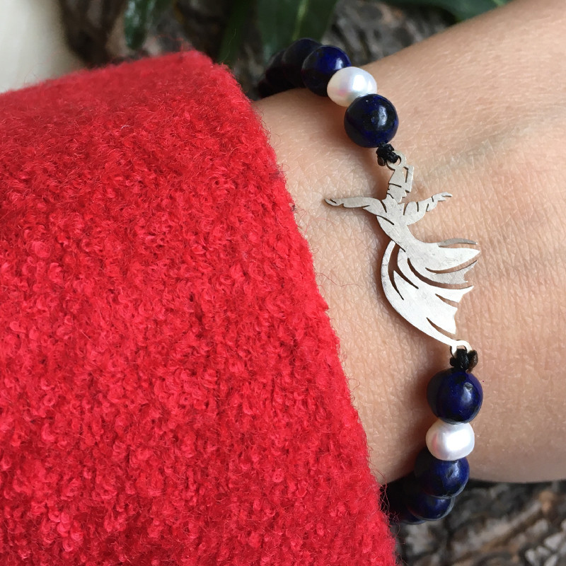 دستبند نقره زنانه مدل سماع