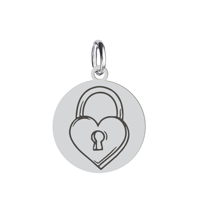 آویز گردنبند هایکا طرح قلب و قفل مدل ha320 آویز گردنبند هایکا طرح قلب و قفل مدل ha320