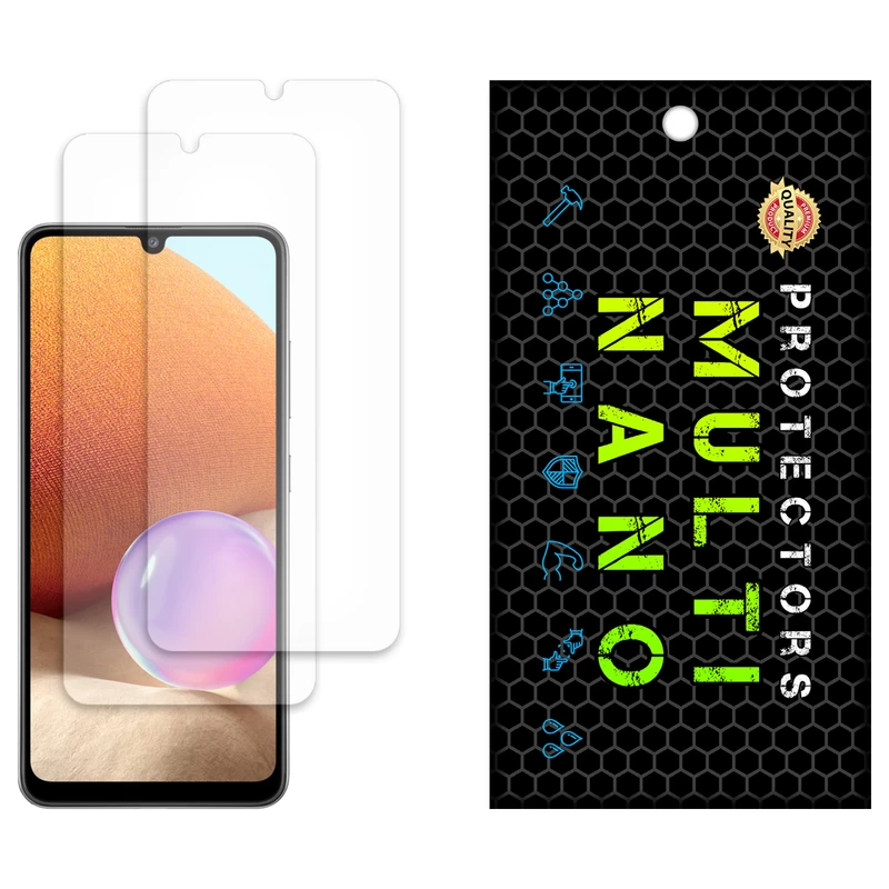 محافظ صفحه نمایش مات مولتی نانو مدل X-S2M مناسب برای گوشی موبایل سامسونگ Galaxy A32 بسته دو عددی