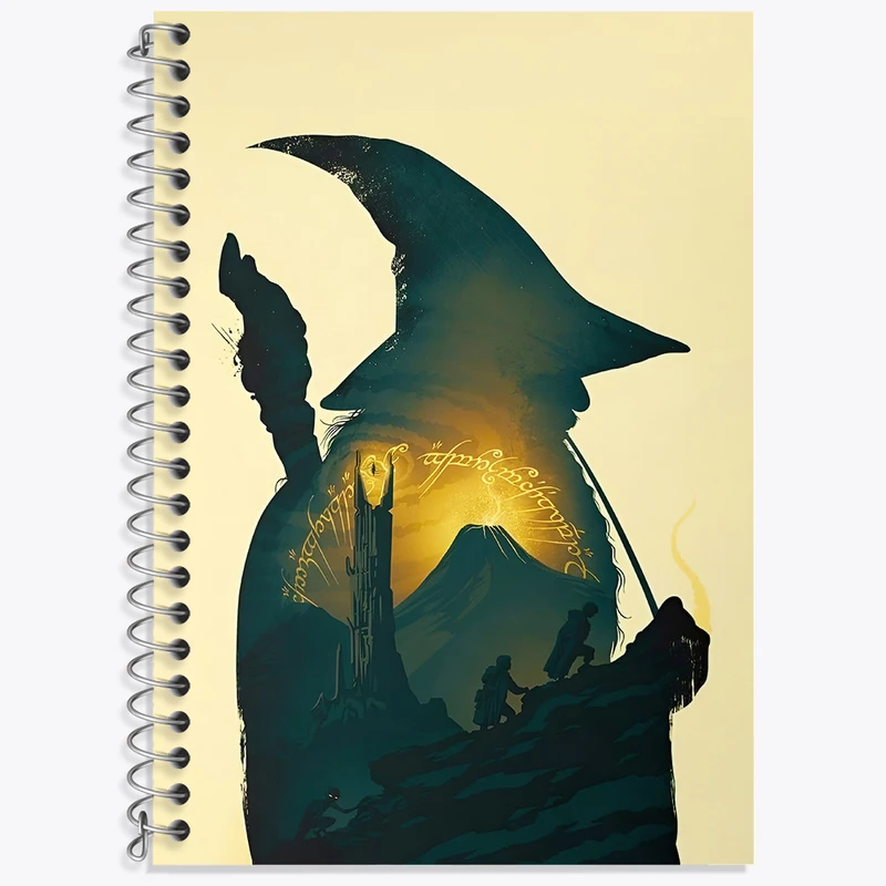 دفتر لغت 50 برگ خندالو طرح ارباب حلقه ها (Lord of the Rings)  کد N5002