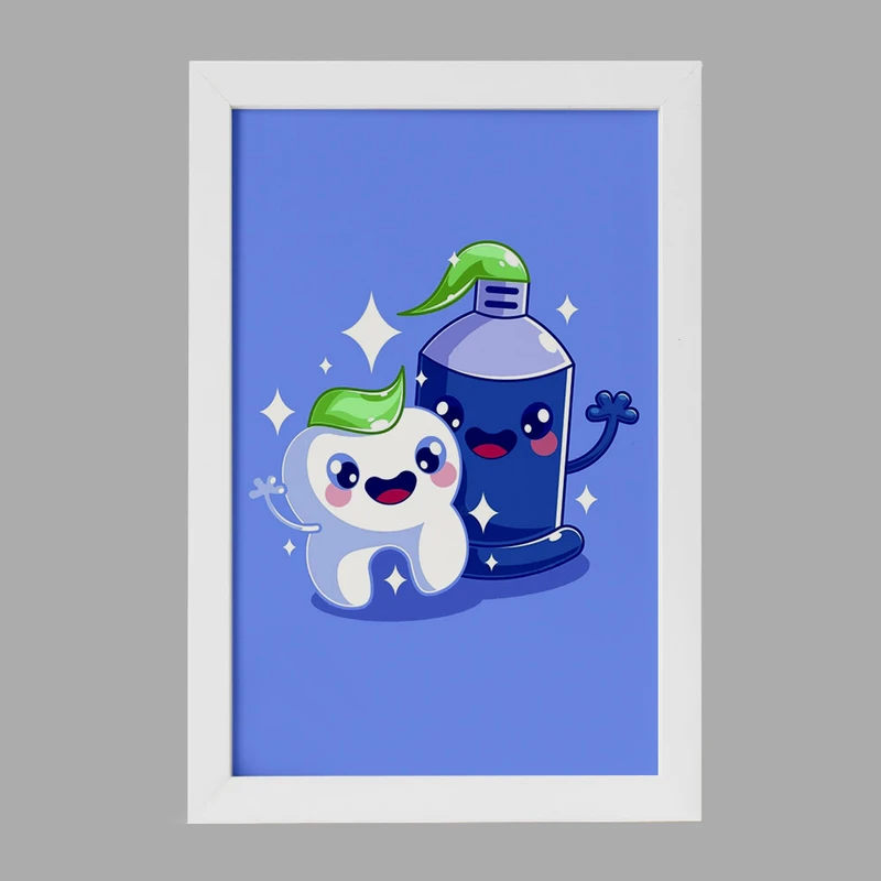 تابلو خندالو مدل دندان و دندانپزشکی کودکانه کد 27765