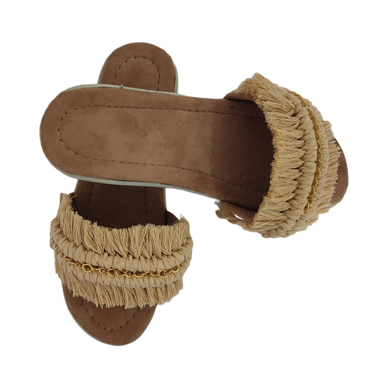 صندل زنانه مدل مکرومه