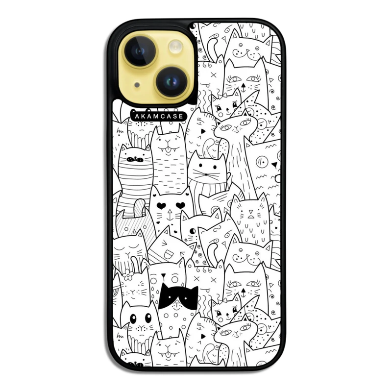 کاور آکام مدل AMC-WA15-CATS-19 مناسب برای گوشی موبایل اپل iPhone 15