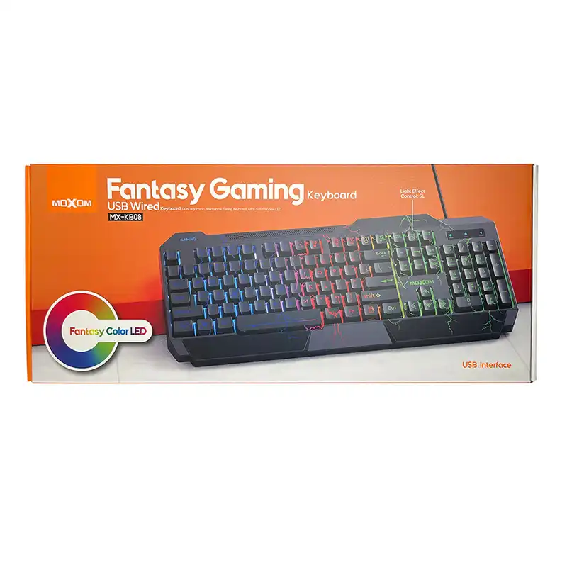کیبورد گیمینگ موکسوم مدل MX-KB08