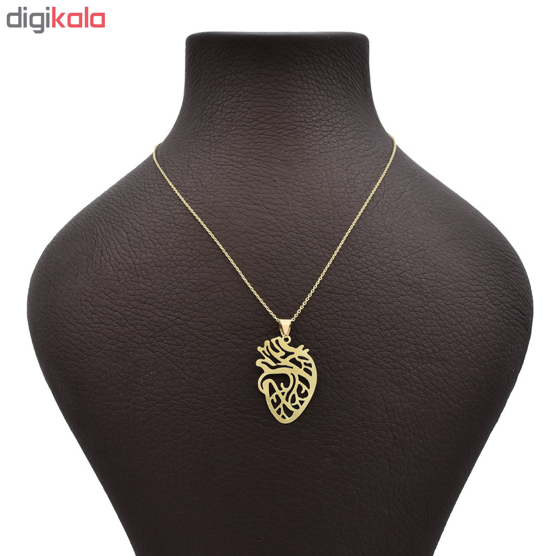 گردنبند طلا 18 عیار زنانه الن نار مدل قلب 6303086