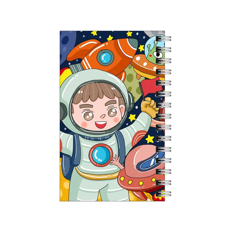 دفترچه یادداشت مدل to do list طرح پسر و موجودات فضایی کد 3638874