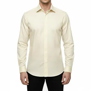 پیراهن آستین بلند یقه کراواتی مردانه ام کی مدل 1585