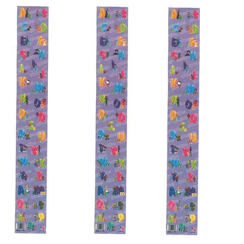 استیکر آموزشی کودک مدل الفبا انگلیسی بسته 3 عددی