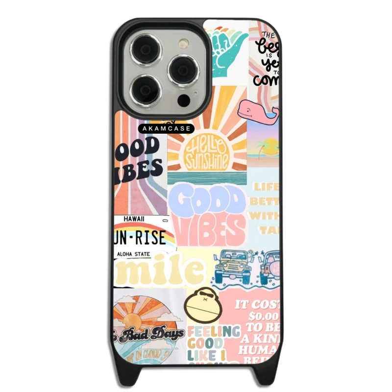 کاور آکام مدل AMCWLA14PROMAX-GOOD VIBES12 مناسب برای گوشی موبایل اپل iPhone 14 Pro Max