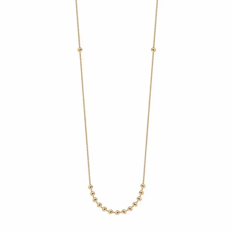 گردنبند طلا 18 عیار زنانه مدل گوی