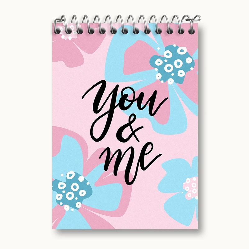 دفتر یادداشت 50 برگ خندالو مدل You And Me کد N131