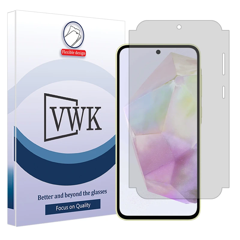 محافظ صفحه نمایش شفاف وی دبلیو کیو مدل Tough مناسب برای گوشی موبایل سامسونگ Galaxy A35