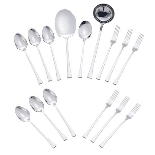 سرویس قاشق و چنگال 15 پارچه جی فی نی مدل 04