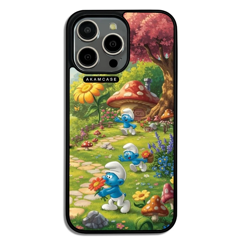 کاور آکام مدل AMC-WA15PROMAX-SMURFS-8 مناسب برای گوشی موبایل اپل iPhone 15 Pro Max