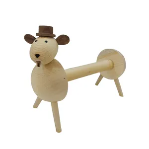 نگهدارنده دستمال کاغذی مدل موش بزرگ چوبی