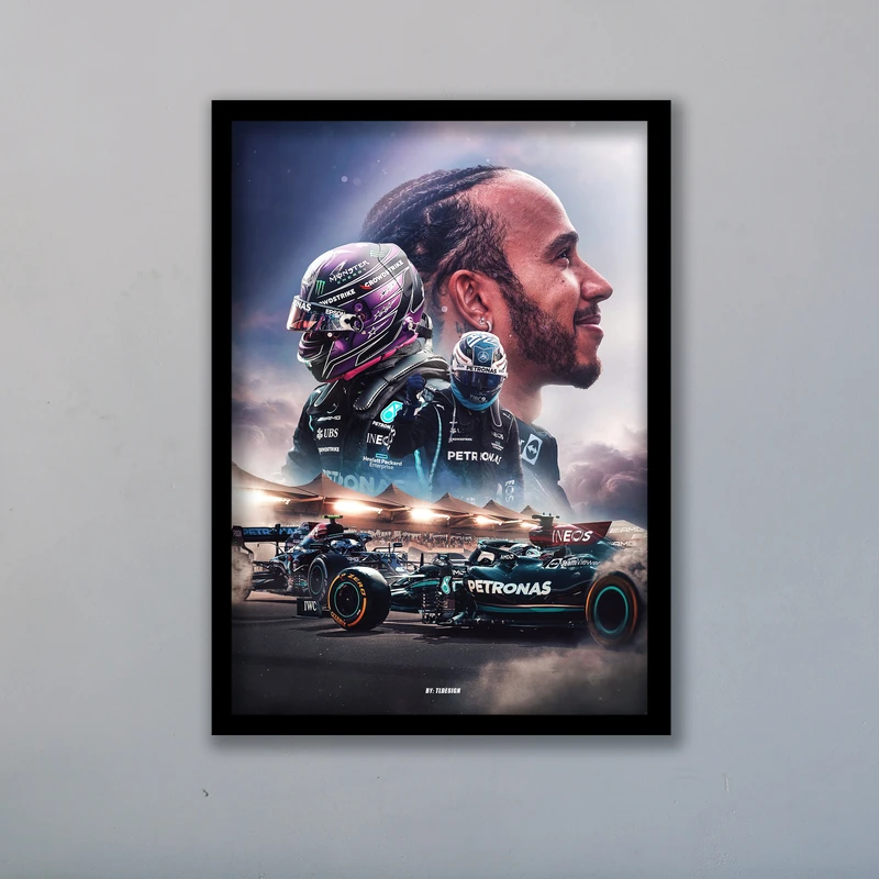 تابلو مدل فرمول یک لوئیس همیلتون کد LA-F1G1015B