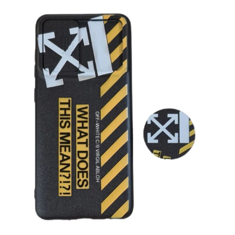 کاور کد off-711 مناسب برای گوشی موبایل سامسونگ Galaxy A71 به همراه پاپ سوکت