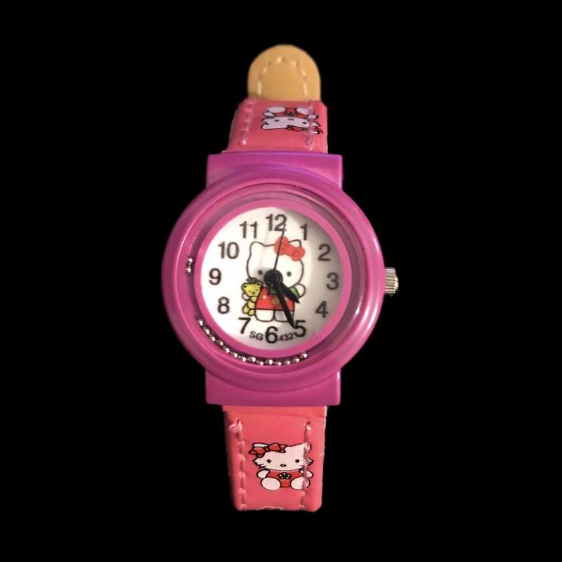 ساعت مچی عقربه ای دخترانه مدل هلو کیتی W-187 ساعت مچی عقربه ای دخترانه مدل هلو کیتی W-187