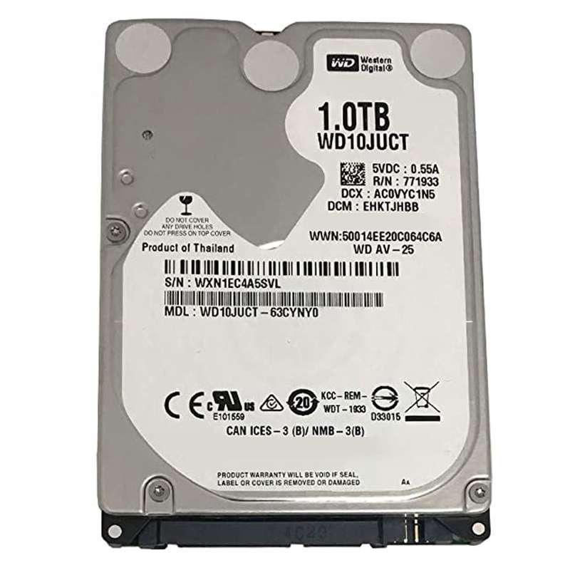 هارد دیسک اینترنال وسترن دیجیتال مدل WD10JUCT ظرفیت 1 ترابایت هارد دیسک اینترنال وسترن دیجیتال مدل WD10JUCT ظرفیت 1 ترابایت