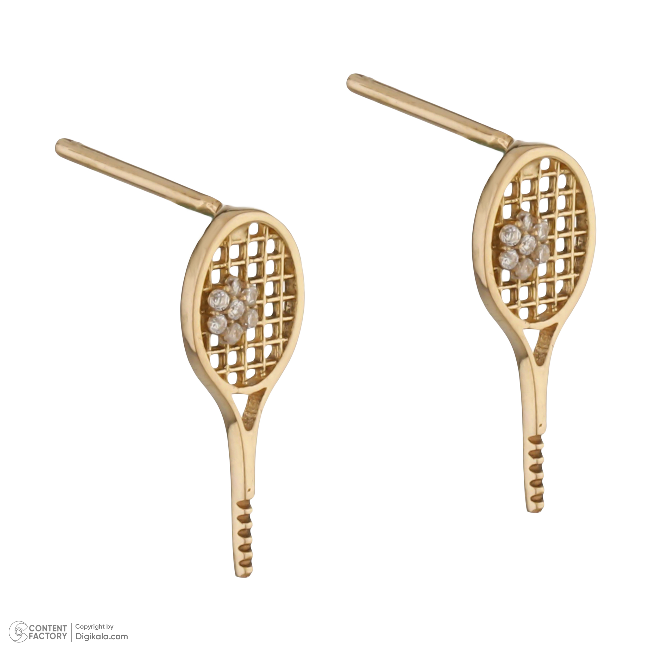 گوشواره طلا 18 عیار زنانه پرسته مدل we919