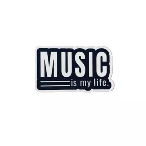 استیکر لپتاپ طرح music is my life کد 048