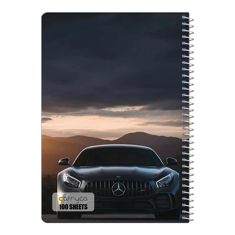 دفتر شطرنجی 100 برگ سیمی کارنیکا طرح مرسدس‑بنز ا ام جی Mercedes‑Benz AMG کد 18331