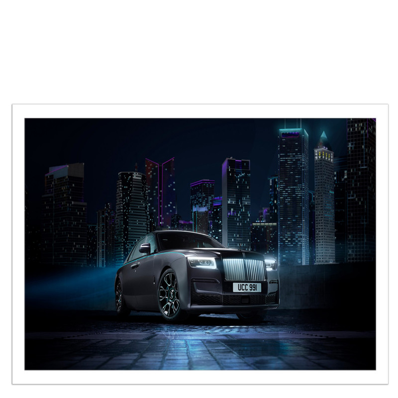 تابلو نوری بکلیت طرح ماشین رولزرویس مدل W-MO2047