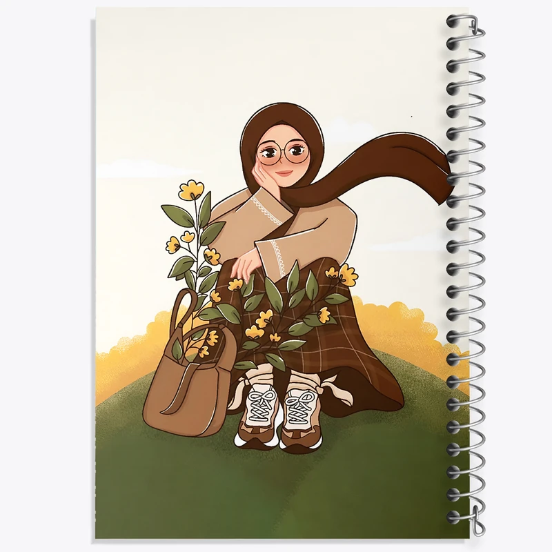 دفتر مشق 50 برگ خندالو طرح دخترانه کد F7647