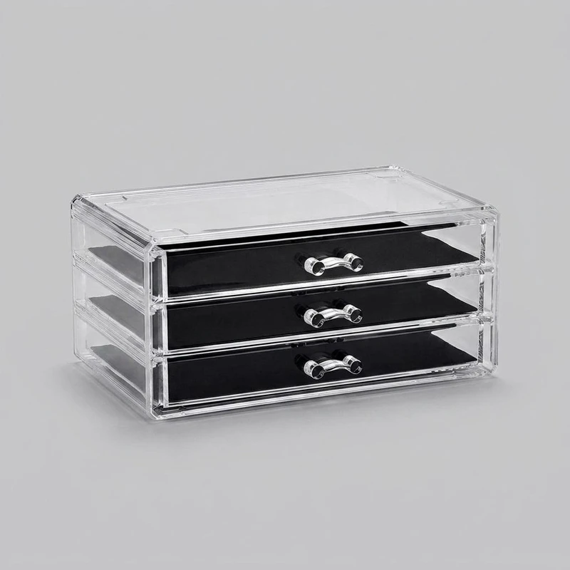 استند لوازم آرایشی نیلوشاپ مدل سه کشو کد 3Drawers