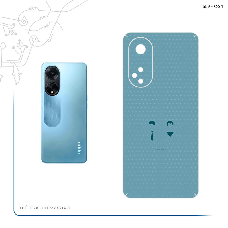 برچسب پوششی ماهوت مدل Minimal Miss and Mister مناسب برای گوشی موبایل اپو A98