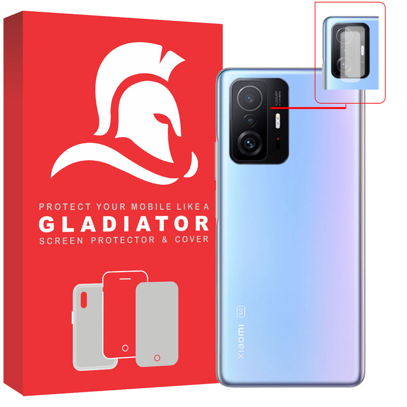 محافظ لنز دوربین گلادیاتور مدل GCX2000 مناسب برای گوشی موبایل شیائومی 11T بسته دو عددی