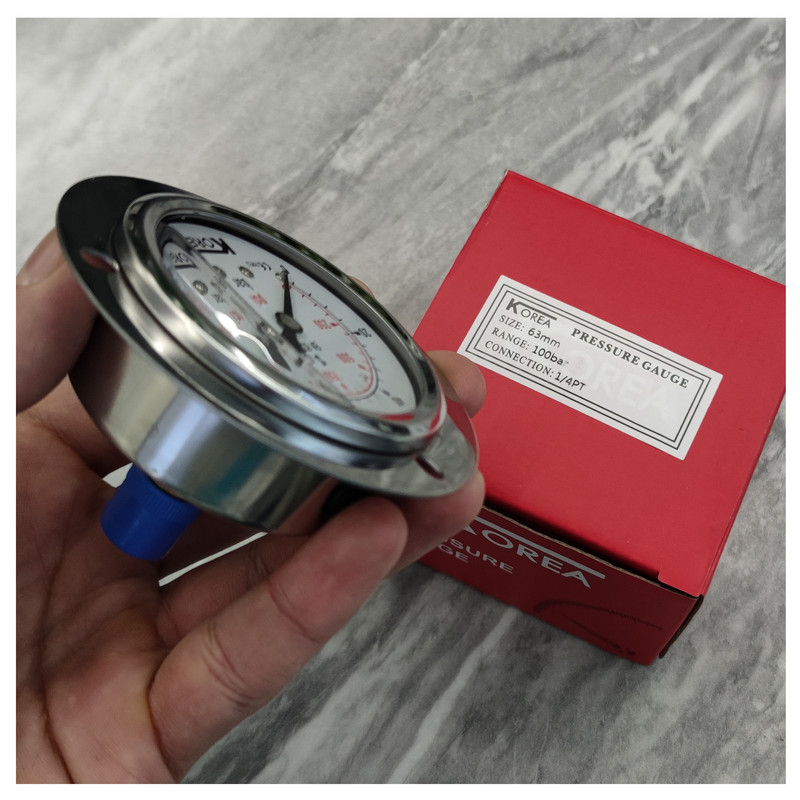 گیج فشار کره مدل 6cm-back-100bar