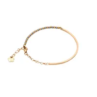 دستبند زنجیری طلا 18 عیار زنانه الی گالری مدل پروفیل البرناردو