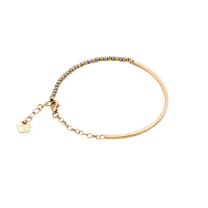 دستبند زنجیری طلا 18 عیار زنانه الی گالری مدل پروفیل البرناردو